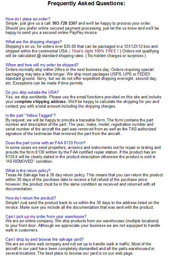 FAQs