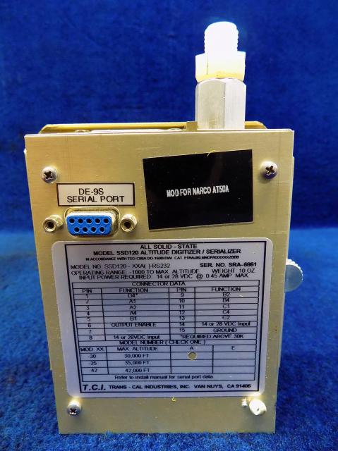 TCI SSD120-XXA ENCODER-Altitude Digitizer Model SSD120-XXA