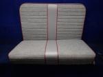Beechcraft - 169-534011-601 - Seat - Rear Bench w/ Solid Back Grey w/ Red Trim (one piece)