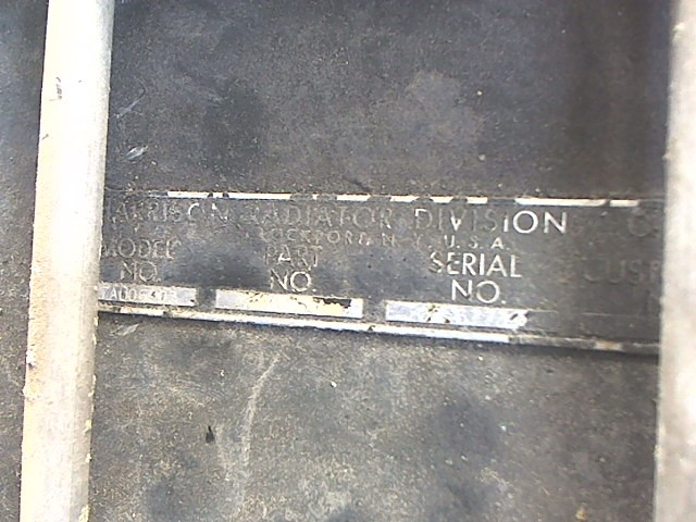 HARRISON RADIATOR DIVISION 8526250 OIL RADIATOR (MODEL AP07AU06-3)