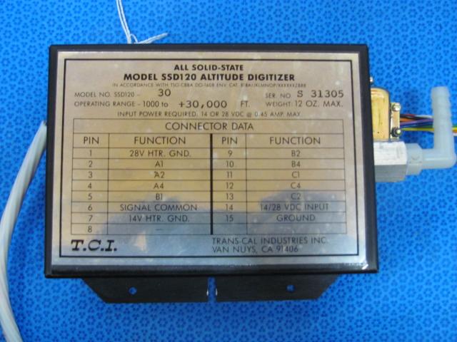 TCI SSD120-30 Altitude Digitizer Encoder SSD120-30