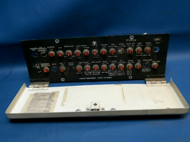 Cessna NPN CIRCUIT BREAKER PANEL AND DOOR W/BREAKERS