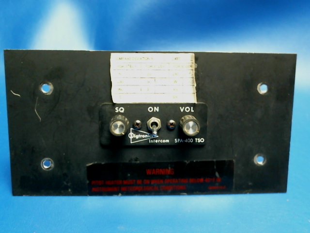 Sigtronics SPA-400 Intercom TSO 12/24 volts w/wiring and 4 jacks
