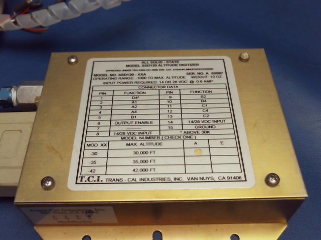 TCI SSD120-20 ENCODER-Altitude Digitizer Model SSD120-20